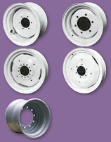 Fälg 7.00l-8 Gripen svetsad silver 5-80-115